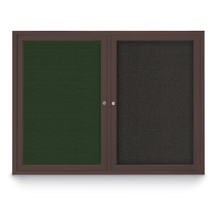 United Visual Products Corkboard, Cloud/ Blck, 24" x 36" UV402-BLACK-CLOUD